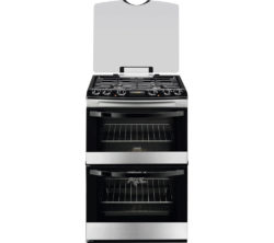 ZANUSSI  ZCK68300X 60 cm Dual Fuel Cooker - Stainless Steel